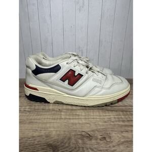 NEW BALANCE 550 AIME LEON DORE USED SIZE 9.5 ALD NB WHITE NAVY RED BB550A3